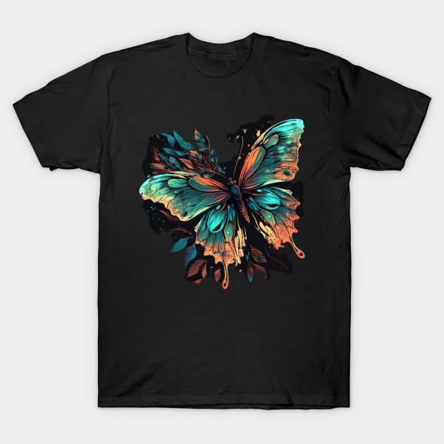 colorful butterfly T-Shirt by Dragadin